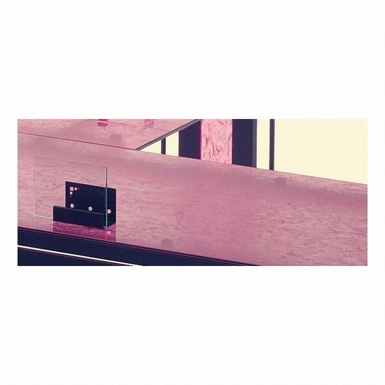 오아시스퍼니처 한지 접합유리 칼라유리 나르샤책상 1200_이미지