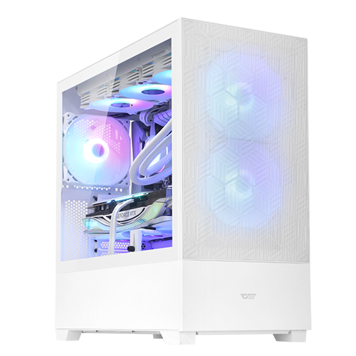 darkFlash DF5000 MESH ARGB 강화유리 (화이트)_이미지
