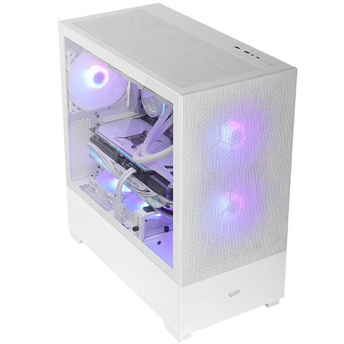 darkFlash DF5000 MESH ARGB 강화유리 (화이트)_이미지