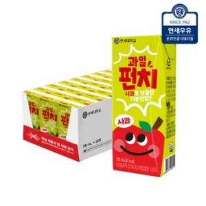 연세우유 과일펀치 사과 190ml (24개)_이미지