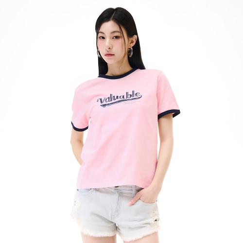 체이스컬트 여성 그래픽 링거 반팔 티셔츠-EBRG5891D0Z