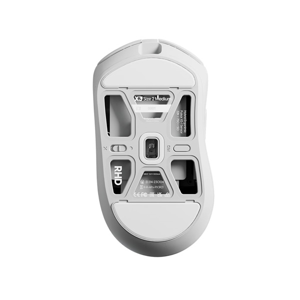 Pulsar X3 미디움 무선 RHD (화이트)_이미지