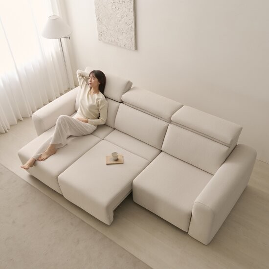 나무뜰 단테 무빙 슬라이딩 모션 패브릭 소파 4인용
