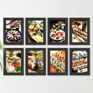 iw423-맛있는음식의유혹_일식_액자세트