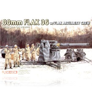 DRAGON ㅤ1/35 88mm FLAK 36 w/FLAK ARTILLERY CREW_이미지