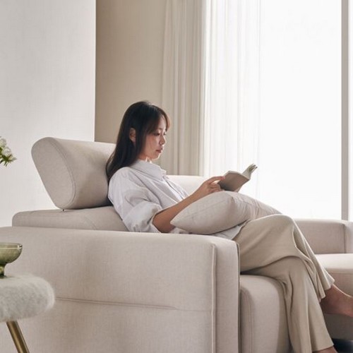 장인가구 조디 제로월 슬라이딩 확장형 모션 패브릭 소파 3인용_이미지