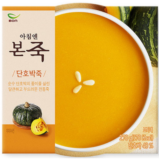 본아이에프 본죽 아침엔 본죽 단호박죽 270g (12개)_이미지