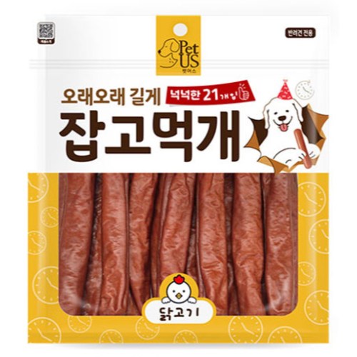 펫어스 잡고먹개 닭고기 420g (20g x 21p)이미지입니다. 누르면 해당 게시물로 새창이동합니다.