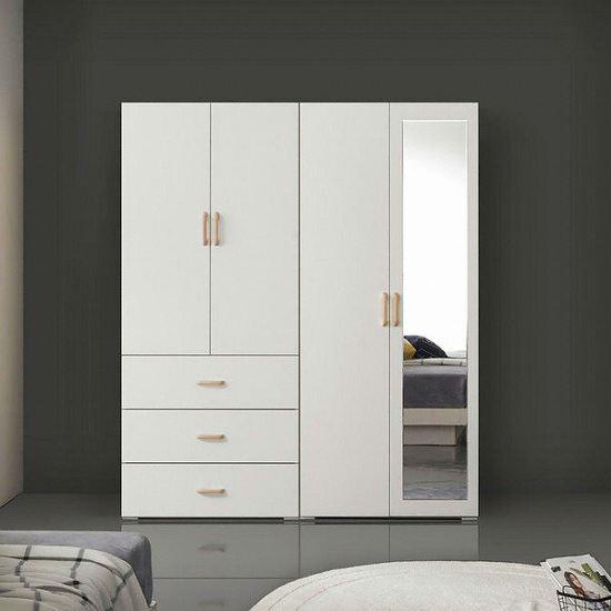 케이컴퍼니 이음 3서랍옷장+거울옷장 옷장세트 1600