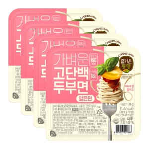 CJ제일제당 가벼운 고단백 두부면 얇은면 100g (4개)