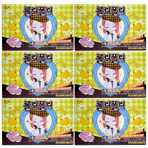 해태제과 롤리폴리 초코바나나 196g (6개)_이미지