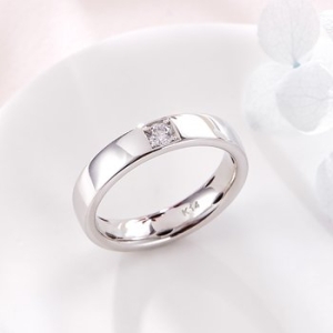 비앤비골드 14K 사각 스퀘어 큐빅 민자 반지 RCW41376_이미지