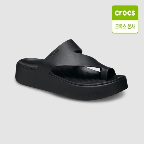 크록스 여성 겟어웨이 플랫폼 토우 루프_210834-001_이미지