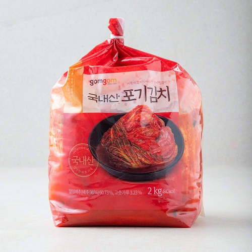 쿠팡 곰곰 국내산 포기 김치 2kg (1개)_이미지