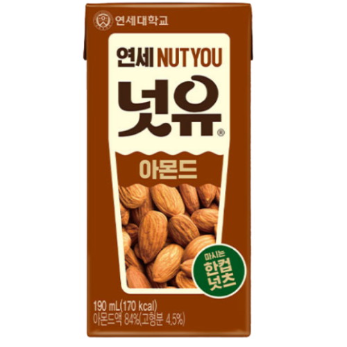 연세유업 연세 넛유 아몬드 190ml (48개)_이미지