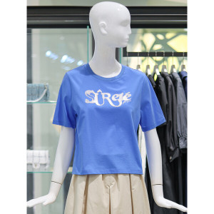 쥬크 라운드넥 레터링 반팔 티셔츠 Z232MSM021