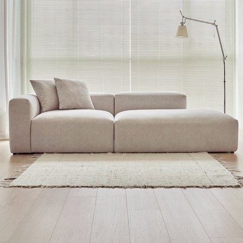 휴도 휴식의 동백 로우백 카우치 모듈 조야 패브릭 소파 4인용_이미지