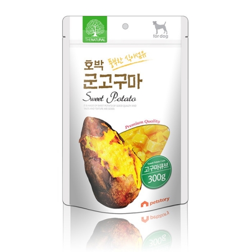 펫스토리 더내추럴 호박 군고구마 큐브 300g (1개)_이미지