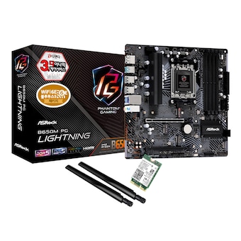 ASRock <b>B650M</b> <b>PG</b> <b>Lightning</b> + WiFi6E 모듈 패키지 디앤디컴