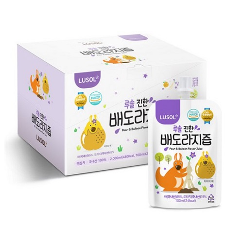 루솔 루솔이 만든 진한 배 도라지즙 100ml (80개)_이미지