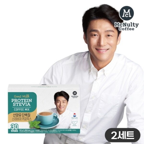 맥널티 산양유 단백질 스테비아 커피믹스 30개입 (2개)_이미지