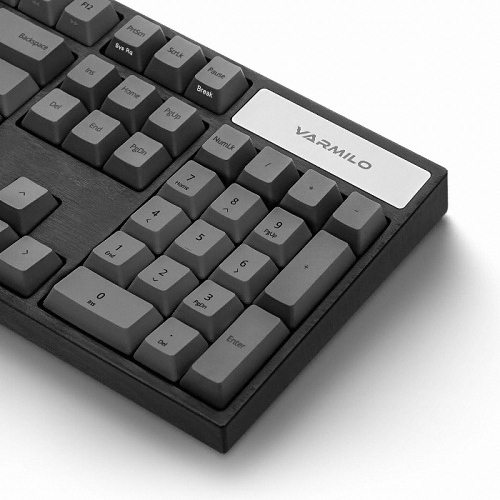 VARMILO VA104M 다크 그레이 PBT 염료승화 한글 (저소음 적축)_이미지