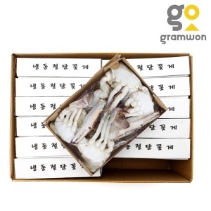 박스 손질 절단꽃게 3L 5.4kg 냉동꽃게 육수용 국물용 업소용