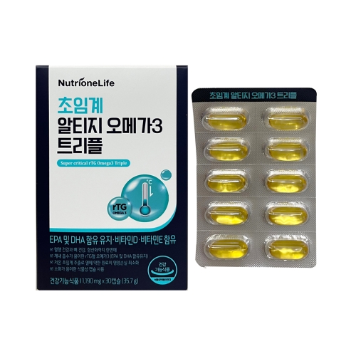 뉴트리원 초임계 알티지 오메가3 트리플 1190mg 30캡슐