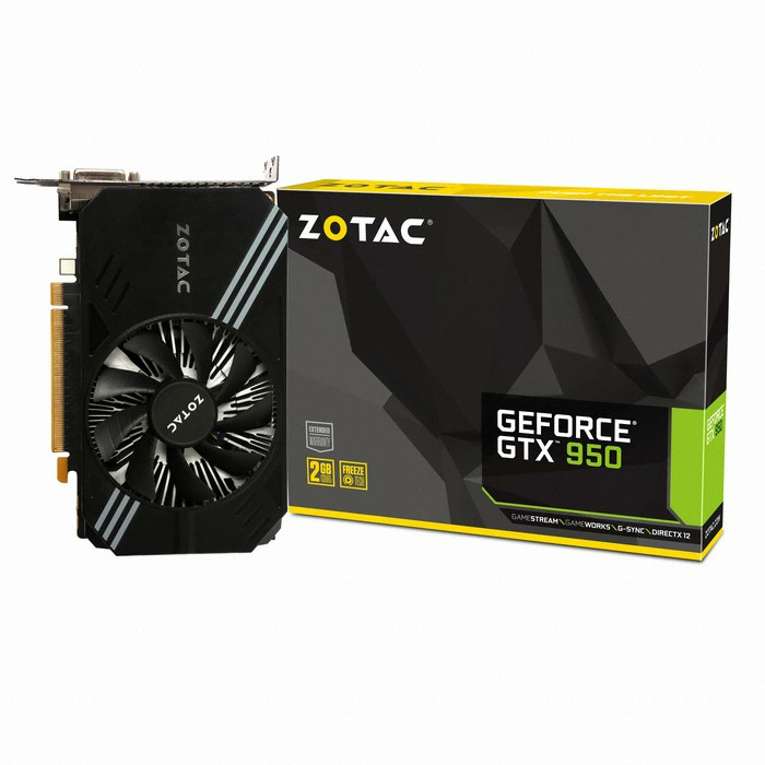 ZOTAC 지포스 GTX950 원탑 사일런서 D5 2GB