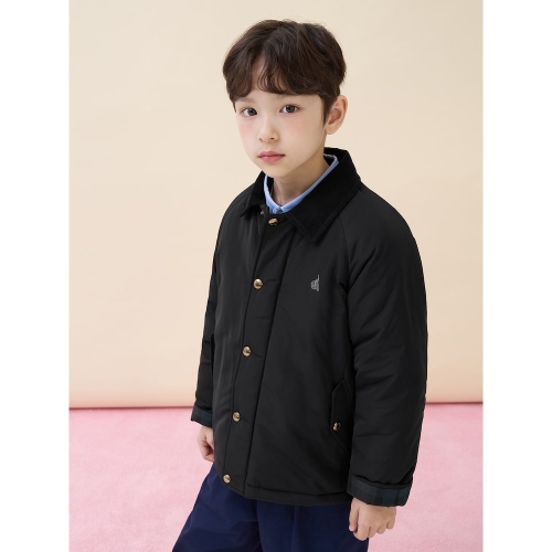 헌팅 패딩 점퍼 블랙 BI6138U045