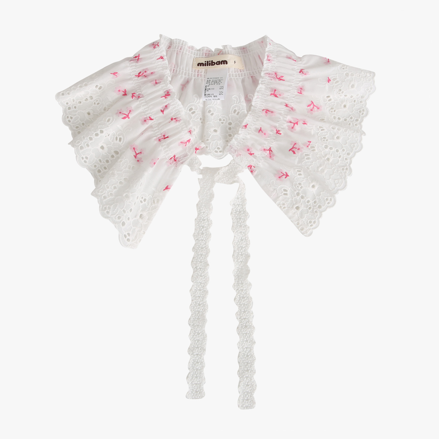 밀리밤 플라워 레이스 숏 케이프MLAC23A05_이미지