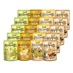 HBAF 아몬드 파티박스 4종 470g (1개)_이미지