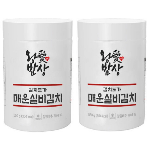 왕애밥상 김치도가 매운 실비김치 550g