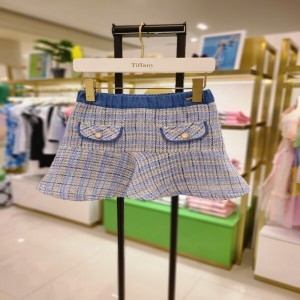 티파니주니어 프렌치캣 프렌치캣5 블루트위드스커트 T24KBS010