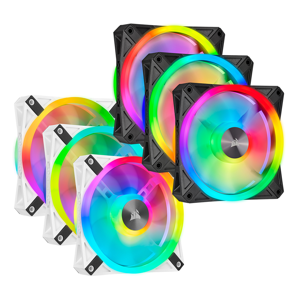 CORSAIR iCUE QL120 RGB (3팩, 화이트)