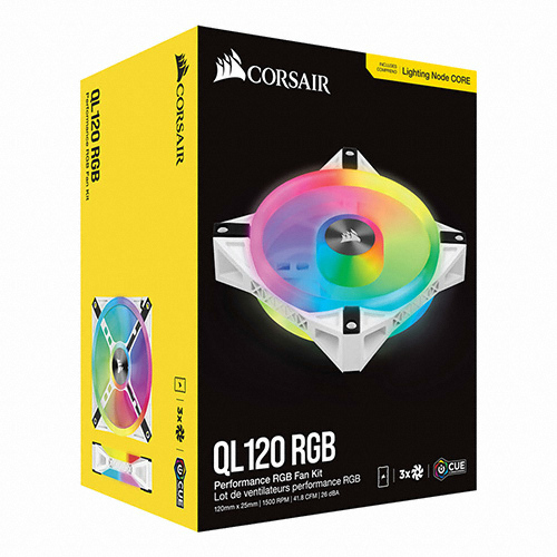CORSAIR iCUE QL120 RGB (3팩, 화이트)_이미지