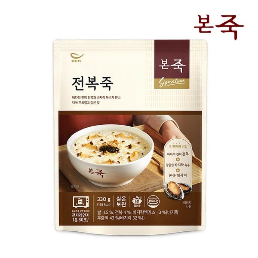 동방푸드마스타 본죽 전복죽 330g (5개)_이미지
