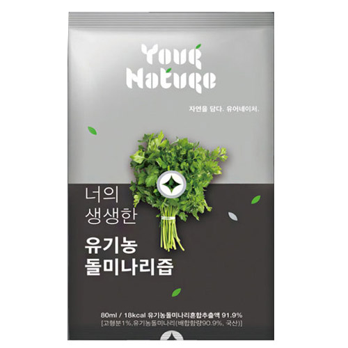 엘도헬스케어 유어네이처 너의 생생한 유기농 돌미나리즙 80ml 40포 (1개)