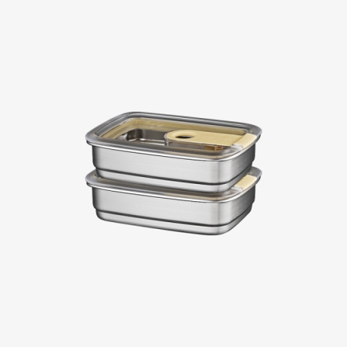 씨엔티코리아 스텐락 스냅 스텐 밀폐용기 3호 360ml (2개)