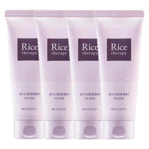 온더바디 라이스테라피 쌀겨 스크럽 폼 클렌저 150ml (4개)_이미지