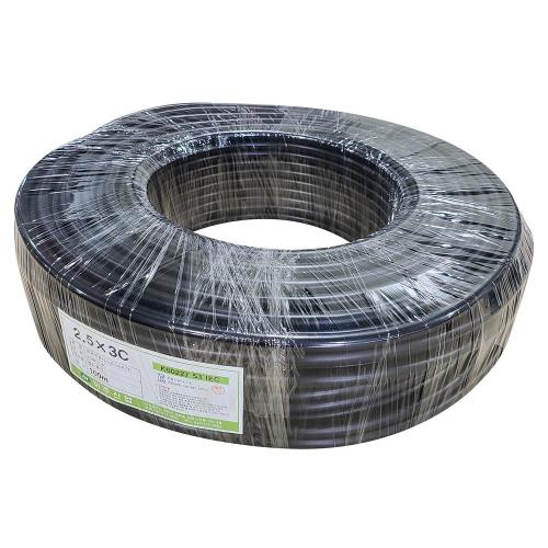 미주산업 VCTF 전선 흑색 2.5SQ x 3C (100m)_이미지