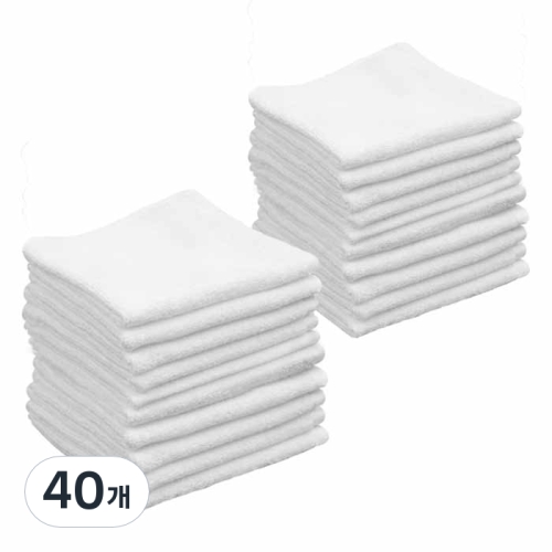 송월타월 베이직 면행주 26x28cm 40개_이미지