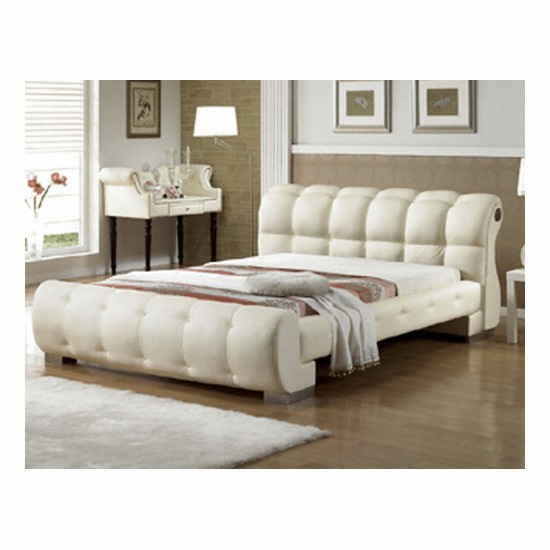 굿앤퍼니처 PU가죽 프리미엄 침대(품위있는 고급PU가죽) (퀸, 매트별도)