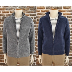  올젠 남성 트윌 조직 집업 가디건_ZPA4EC1504