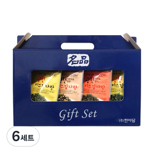 한아담식품 3가지맛 광천 미스김자반 선물세트 (6개)