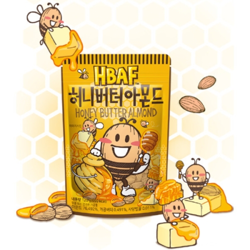HBAF 허니버터 아몬드 120g (7개)_이미지