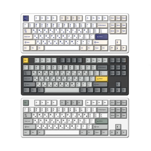 한성컴퓨터 GK797PRO 유무선 기계식 메탈 화이트 (브라운슈가 토독)_이미지