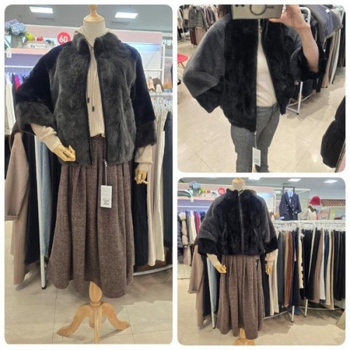 오프리미츠 HC26 50%+20%,인하반넥트렌드해 부분리얼밍크 좋은숏점프남구 B23LF3A07_이미지