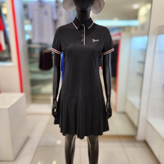 디즈니골프 카라 플리츠 반팔 원피스 SD1LTO008