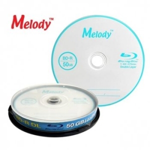 멜로디 블루레이 6배속 50GB BD-R DL 10P CAKE luc5+8Gmd 상품선택_이미지